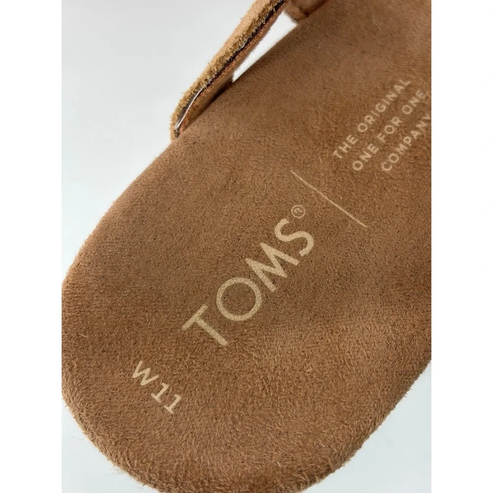 Toms Tan Espadrilles with Crisscross Straps, Women's Size 11